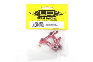 Yeah Racing Aluminium Steering Bellcrank and Drag Link Assembly - Red image 128298
