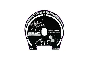 Yeah Racing Aluminium Momentum Wheel Marker - Black/Purple image 128326