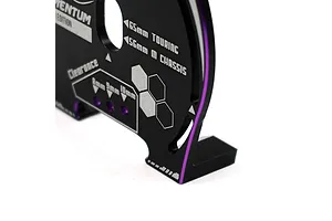 Yeah Racing Aluminium Momentum Wheel Marker - Black/Purple image 128327