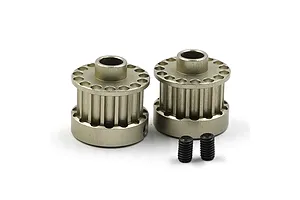 Yeah Racing Aluminium Pulleys 2Pcs - Titanium