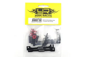 Yeah Racing Aluminium Shorty Battery Hold-Down Set - Black/Red image 128439