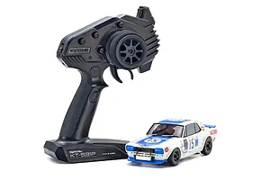 Kyosho Mini-Z Nissan Skyline 2000GT-R RC Drift Car Electric AWD RTR - Racing 1972 #15 Blue image 128500