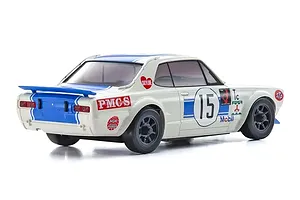 Kyosho Mini-Z Nissan Skyline 2000GT-R RC Drift Car Electric AWD RTR - Racing 1972 #15 Blue image 128502