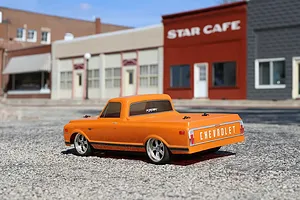 Losi 1972 Chevy C10 V100 RC Pickup Truck Electric AWD 1/10 Scale RTR - Orange image 128521