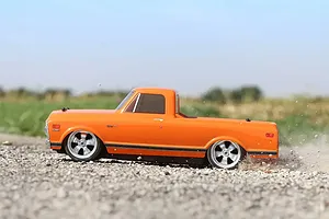 Losi 1972 Chevy C10 V100 RC Pickup Truck Electric AWD 1/10 Scale RTR - Orange image 128522