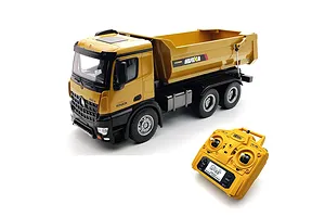 HuiNa 1582 RC Dump Truck 6WD 1/14 Scale RTR - Yellow image 128538