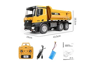 HuiNa 1582 RC Dump Truck 6WD 1/14 Scale RTR - Yellow image 128539
