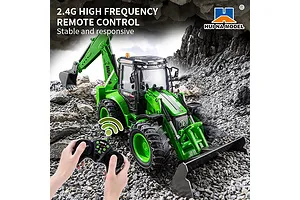 HuiNa 1579 RC Excavator Electric 4WD 1/14 Scale RTR - Green image 128543