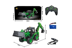 HuiNa 1579 RC Excavator Electric 4WD 1/14 Scale RTR - Green image 128547
