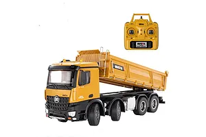 HuiNa 1536 RC Dump Truck Electric 8WD 1/14 Scale RTR - Yellow image 128554