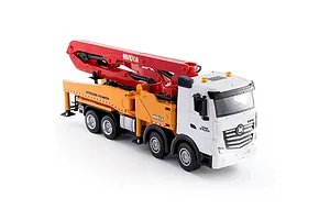 HuiNa 1381 RC Concrete Pump Truck Electric 2WD 1/18 Scale RTR - Red image 128571