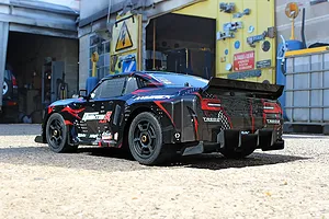 Maverick Quantum R Flux 4S RC Muscle Car Electric Brushless 4WD 1/8 Scale RTR - Black/Red image 128686