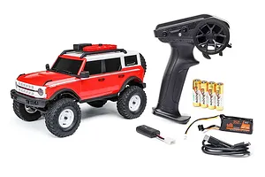Axial SCX24 2021 Ford Bronco Heritage RC Rock Crawler Electric 4WD 1/24 Scale RTR - Red image 129040