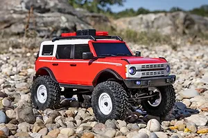 Axial SCX24 2021 Ford Bronco Heritage RC Rock Crawler Electric 4WD 1/24 Scale RTR - Red image 129045