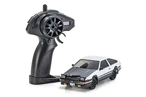 Kyosho First Mini-Z Initial D Toyota Sprinter Trueno AE86 RC Car Electric 2WD 1/28 RTR - White/Black image 129128