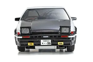 Kyosho First Mini-Z Initial D Toyota Sprinter Trueno AE86 RC Car Electric 2WD 1/28 RTR - White/Black image 129129