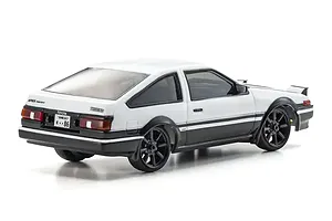 Kyosho First Mini-Z Initial D Toyota Sprinter Trueno AE86 RC Car Electric 2WD 1/28 RTR - White/Black image 129132