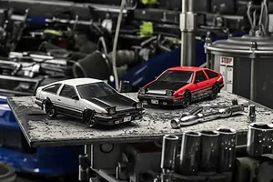 Kyosho First Mini-Z Toyota Sprinter Trueno AE86 RC Car Electric 2WD 1/28 RTR - Red/Black image 129149