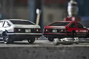 Kyosho First Mini-Z Toyota Sprinter Trueno AE86 RC Car Electric 2WD 1/28 RTR - Red/Black image 129150