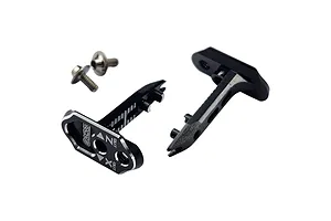RC Maker Aluminium X-Lite Horizontal Rear Body Mounts 2Pcs - Black image 129243