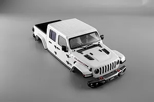 Killerbody 1/10 Jeep Gladiator Rubicon Unpainted Hard Body Kit - White image 129513