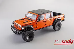 Killerbody 1/10 Jeep Gladiator Rubicon Hard Body Kit with Accessories - Metallic Orange