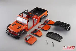 Killerbody 1/10 Jeep Gladiator Rubicon Hard Body Kit with Accessories - Metallic Orange image 129522
