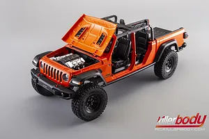Killerbody 1/10 Jeep Gladiator Rubicon Hard Body Kit with Accessories - Metallic Orange image 129526