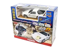 Kyosho First Mini-Z Initial D Mazda Savanna RX-7 FC3S RC Car Electric 2WD 1/28 RTR - White image 129562