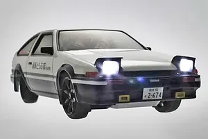 Kyosho First Mini-Z Initial D Toyota Trueno AE86 RC Car Electric 2WD 1/28 RTR - White/Black image 129570