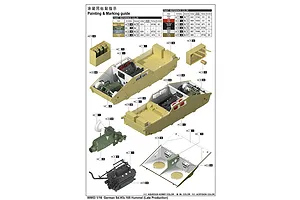 Trumpeter 1/16 Sd.Kfz.165 Hummel Wasp (Late) Scaled Plastic Model Kit image 129586