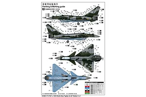 Trumpeter 1/72 PAF J-10CE Multi-Role and IAF Rafale Jet Fighters 2 in 1 Scaled Plastic Model Kit Set image 129604