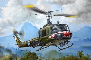 Trumpeter 1/35 UH-1B Huey - Gunship Helicopter Scaled Plastic Model Kit image 129607