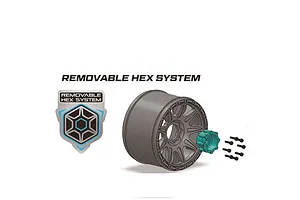 Louise 3.8" MT-Pioneer (Sport Compound) Tyres on (1/2" Offset) Black Rims - Glued Wheels 2Pcs image 129702