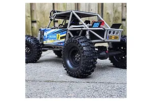 Louise 1.9&amp;quot; CR-Enduro Tyres (Super Soft Compound) on Black Rims - Glued Wheels 2Pcs image 129729