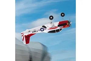 FMS RC Plane T-28 Trojan Trainer 410mm RTF - White/Red image 129758