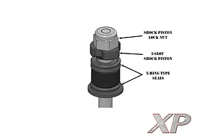 Reefs RC Aluminium 80mm Adjustable XP Shocks 2Pcs - Black image 129780
