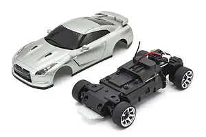 Kyosho First Mini-Z Nissan GT-R R35 RC Car Electric 2WD 1/28 RTR - Silver image 130058