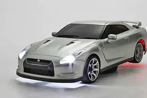 Kyosho First Mini-Z Nissan GT-R R35 RC Car Electric 2WD 1/28 RTR - Silver image 130060