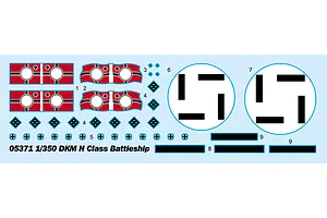 Trumpeter 1/350 DKM H Class Battleship Scaled Plastic Model Kit image 130125