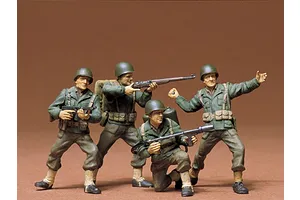 Tamiya 1/35 U.S. Army Infantry Scaled Plastic Model Kit image 130162