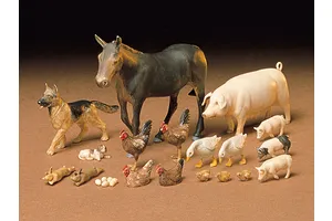 Tamiya 1/35 Livestock Set Scaled Plastic Model Kit image 130173