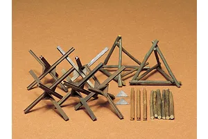 Tamiya 1/35 Barricade Set Scaled Plastic Model Kit image 130184