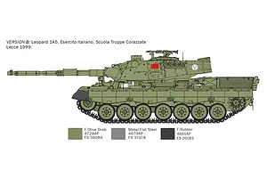 Italeri 1/35 Leopard 1 A5 Tank Scaled Plastic Model Kit image 130224