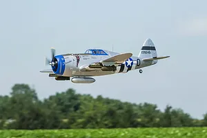 E-Flite RC Plane P-47 Razorback 1.2m Warbird BNF Basic with AS3X and Safe Select Technology image 130284