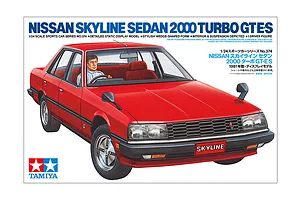 Tamiya 1/24 Nissan Skyline 2000 Turbo GT-E S Sedan Scaled Plastic Model Kit
