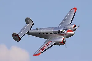 E-Flite RC Plane Beechcraft D18 1.5m BNF Basic with AS3X and Safe Select Technology image 130550