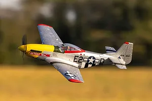 E-Flite RC Plane UMX P-51D Mustang "Detroit Miss" 500mm Warbird BNF Basic with AS3X and Smart Technology image 130608