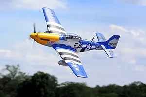E-Flite RC Plane P-51D Mustang 1.5m Warbird BNF Basic with AS3X and Safe Select Technology image 130682