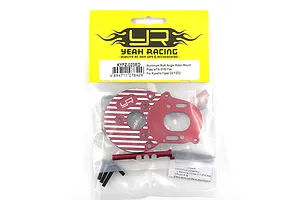 Yeah Racing Aluminium Multi-Angle Motor Plate with Fan - Red image 130711